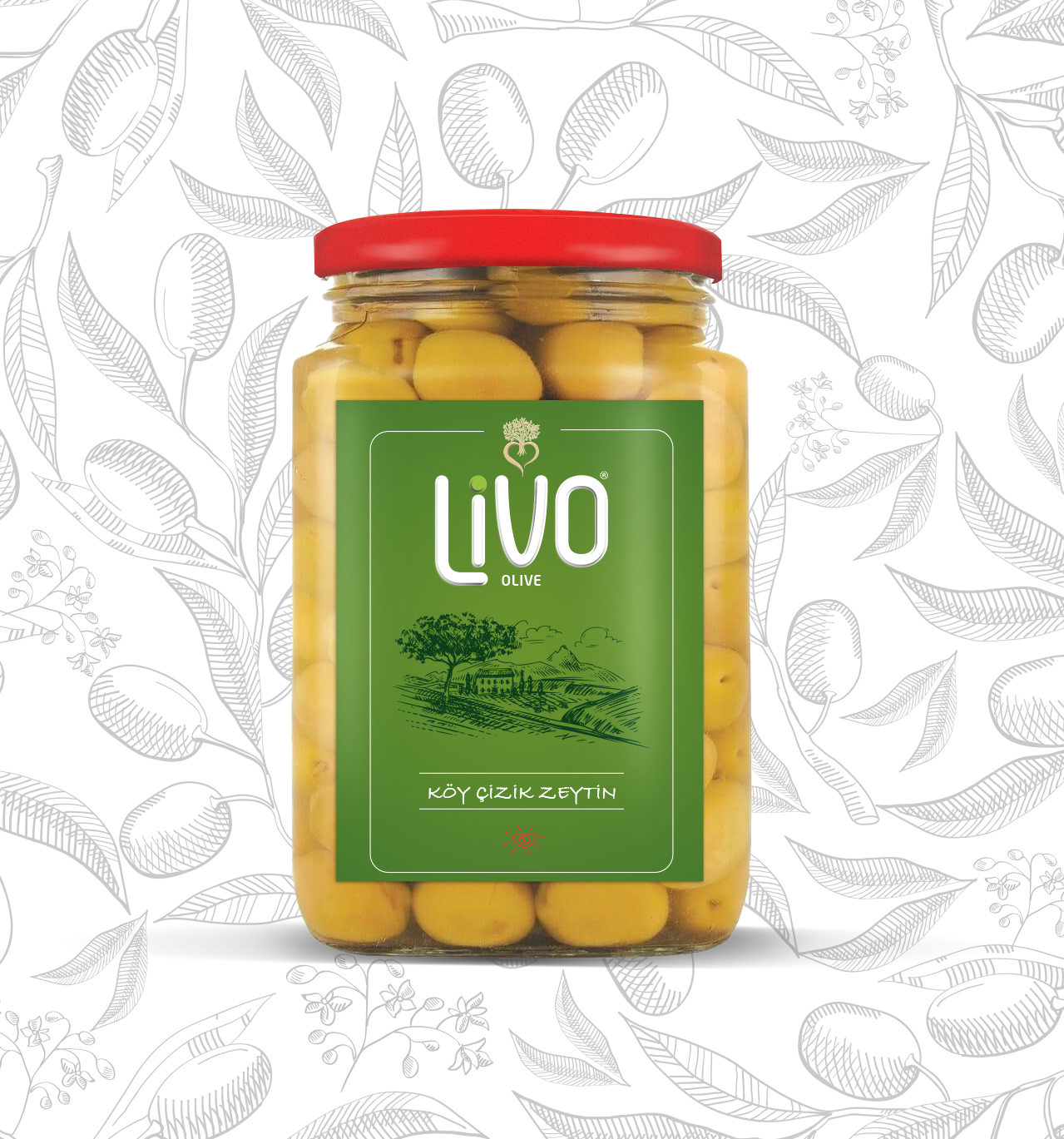 Köy Çizik Zeytin 0.5 Kg Livo Zeytin